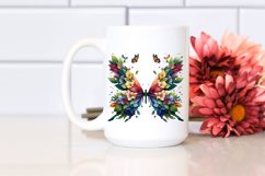 Abstract Vibrant Butterfly PNG Product Image 2