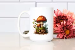 Detailed Stained Mushroom PNG Product Image 2