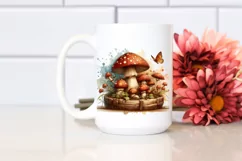 Wooden Stained Mushroom PNG Product Image 2