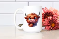 Funny Highland Cow, Transparent PNG Product Image 2