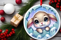 Round Christmas Ornament Sublimation|Clipart Product Image 2