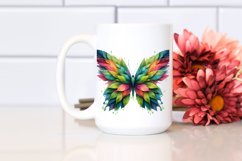 Abstract Vibrant Butterfly PNG Product Image 2