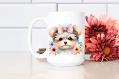 Colorful Watercolor Yorkipoo | Sublimation | Clipart Product Image 2