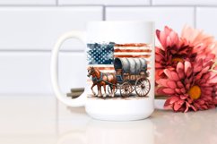 Sublimation Vintage Rusted Horse Wagon Product Image 2