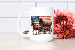 Sublimation Vintage Rusted Horse Wagon Product Image 2