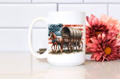 Sublimation Vintage Rusted Horse Wagon Product Image 2