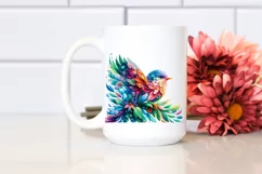 a Vibrant Abstract Flower Frame PNG Product Image 2