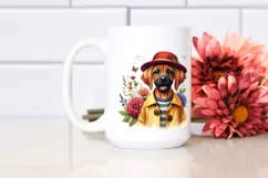 Sublimation Clipart of Baby Rhodesian Ridgeback in Raincoat Product Image 2