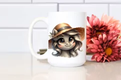 Funny Pony Portrait with Hat, Transparent PNG Product Image 2