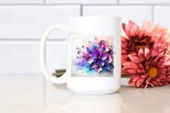 Watercolor Luxury Flower Love Splash Clipart Product Image 2