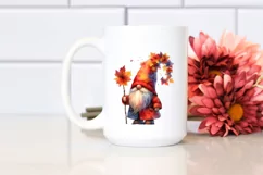 Washed Vibrant Autumn Gnome PNG Product Image 2