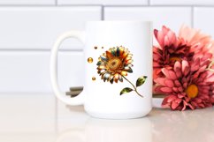 Shiny Gerbera Golden Watercolor Product Image 2