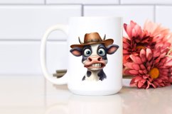 Goofy Cow Clipart | Sublimation | Clipart Product Image 2