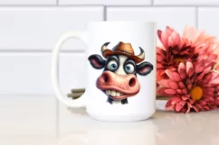 Funny Cow Big Eyes | Sublimation | Clipart Product Image 2