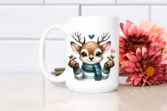 Detailed Funny Cute Deer Portrait | Sublimation Clipart Product Image 2