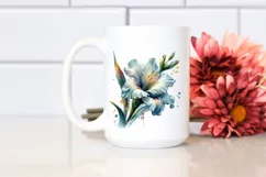 Glass Gladiolus with Golden Insertions | Watercolor Splash Product Image 2