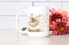 Pastel Fairy Tumbling with Spring Petals PNG Product Image 2