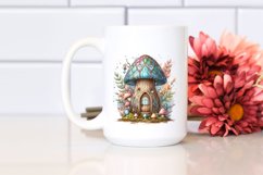Pastel Wooden Mystical Celestial Mushroom Watercolor Splash Product Image 2