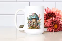 Pastel Wooden Mystical Celestial Mushroom Watercolor Splash Product Image 2