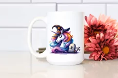 Vibrant Halloween Unicorn | Sublimation | Clipart Product Image 2