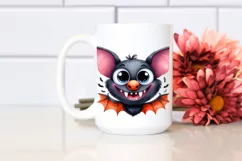 Funny Halloween Bat Goofy Smile, Transparent PNG Product Image 2