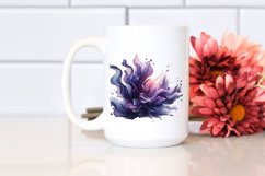 Abstract Floral Watercolor Splash Clipart Product Image 2