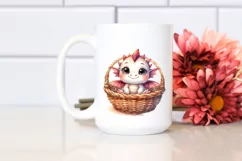 Cute Smiling Baby Dragon PNG Product Image 2