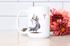 Standing Dove Watercolor Clipart Product Image 2