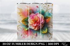 Plant Tumbler, 20 oz Skinny Tumbler Wrap Product Image 2