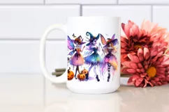 Vibrant Halloween Fairy | Sublimation | Clipart Product Image 2