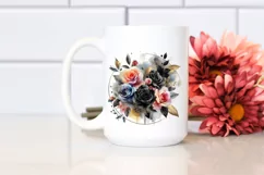 Colorfull Abstract with Black Roses PNG Product Image 2