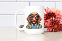 Baby Vizsla Watercolor, Sunglasses Jeans Product Image 2