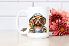Baby Vizsla Watercolor, Sunglasses Jeans Product Image 2
