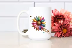 Watercolor Luxury Flower Love Splash Clipart Product Image 2