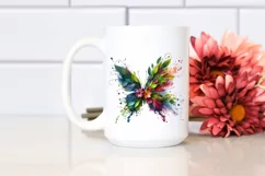 Vibrant Abstract Flower Butterfly PNG Product Image 2