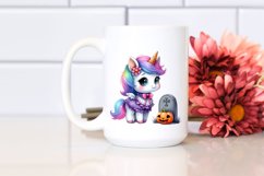 Cute Halloween Baby Unicorn | Sublimation | Clipart Product Image 2