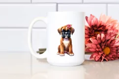 Watercolor Cute Vibrant Boxer | Sublimation | Clipart Product Image 2