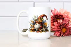 Detailed Autumn Gnome PNG Product Image 2