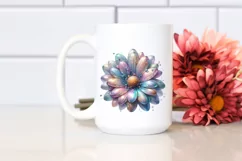 Detailed Pastel Shiny Daisy in Transparent PNG Product Image 2