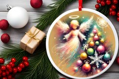 Round Christmas Ornament Sublimation|Clipart Product Image 1