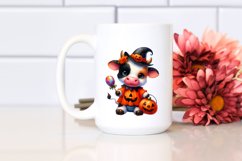 Cute Baby Cow Dressed for Halloween | Clipart Product Image 2