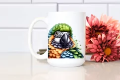 Funny Cute Parrot Portrait | Sublimation Clipart Product Image 2