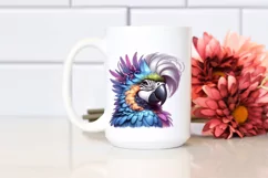 Funny Cute Parrot Portrait | Sublimation Clipart Product Image 2