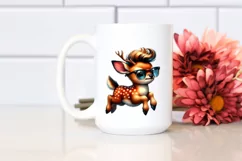 Baby Deer Jumping Proudly PNG Product Image 2