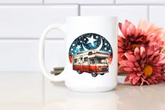 Colorful Vintage RV Stars Clipart Product Image 2