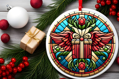 Round Christmass Ornament PNG Product Image 2