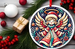 Round Christmas Ornament Sublimation|Clipart Product Image 1
