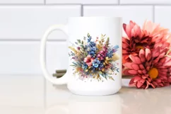 Vibrant Watercolor Bouquet, Transparent PNG Product Image 2
