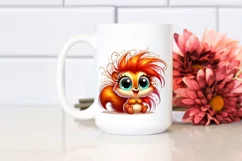 cute Colorful Cartoon Baby Squirrel | Clipart Product Image 2