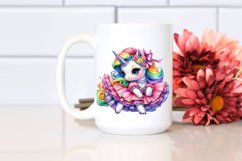 Baby Unicorn in Waltz Dancer&#039;s Gown, Colorful PNG Product Image 2
